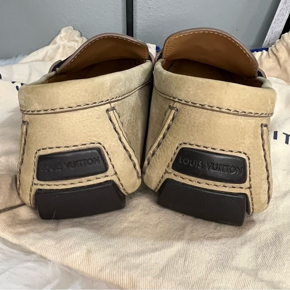 Louis vuitton beige loafer shoes sze 6 1/2 men main image 15